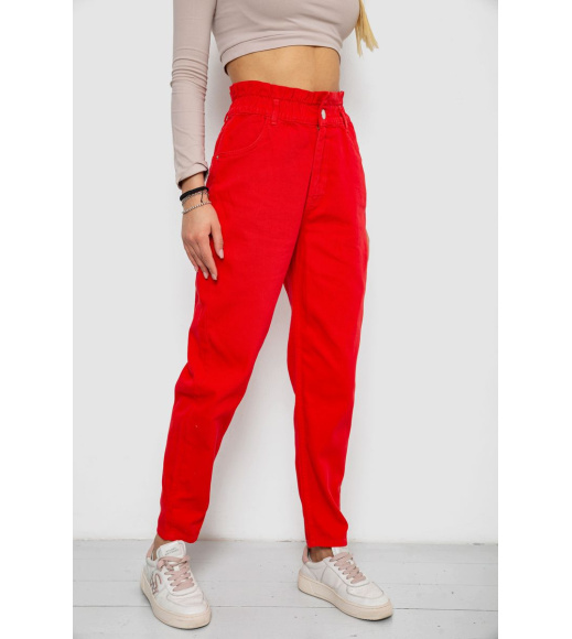 Джинсы женские, цвет красный, 250R1573