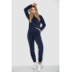 Спорт костюм женский на флисе, цвет темно-синий, 241R1530
