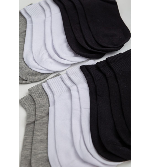 Комплект жіночих шкарпеток 10 пар, колір білий;сірий;чорний;, 151RHB-047