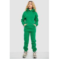 Спортивный костюм женский на флисе, цвет зеленый, 102R7711