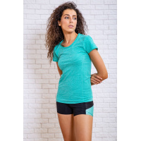 Женская футболка для занятий спортом, мятная, 117R120