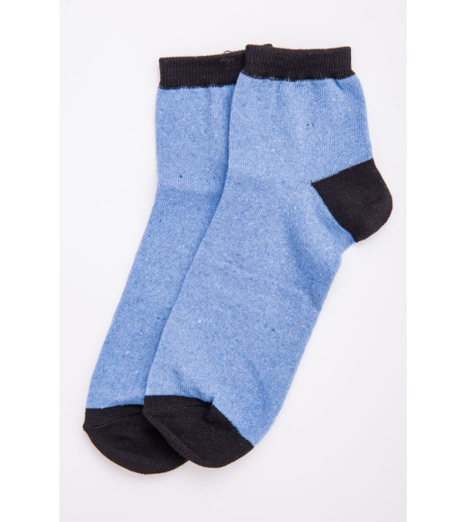 Чорно-блакитні жіночі шкарпетки, середньої висоти, 131R137091