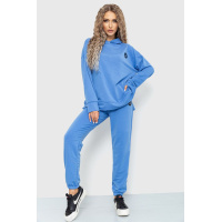 Спортивный костюм женский демисезонный с капюшоном, цвет джинс, 177R031