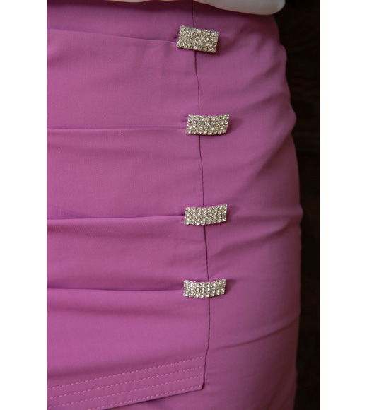 Нарядная мини-юбка, светло-фиолетового цвета, 180R1929