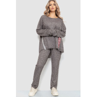 Костюм женский повседневный полубатал, цвет коричнево-красный, 214R740-1