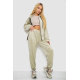 Спортивный костюм женский велюровый, цвет светло-оливковый, 238R107