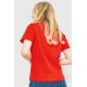 Футболка женская с принтом, цвет красный, 221R3001