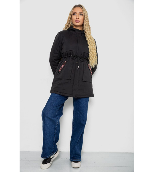 Куртка женская демисезонная, цвет черный, 243R19050