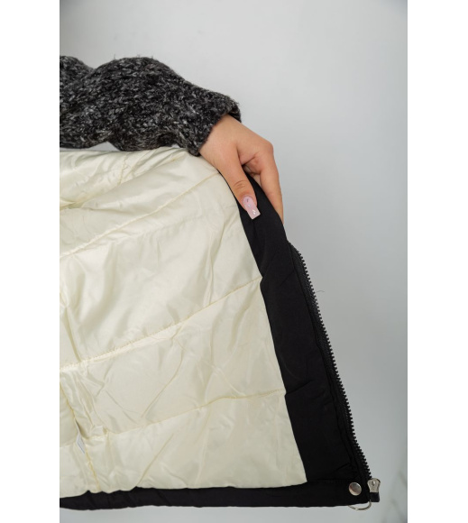 Куртка женская демисезонная, цвет черный, 243R19050