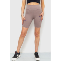 Велотреки женские в рубчик, цвет мокко, 205R113