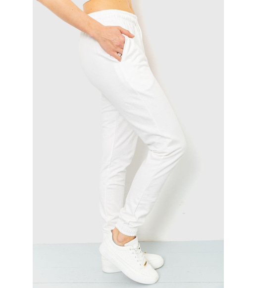 Спортивные штаны женские, цвет молочный, 220R019