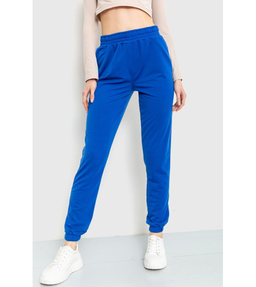 Спортивні штани жіночі двонитка, колір синій, 102R292