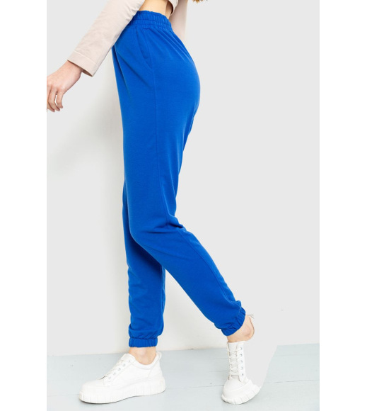 Спортивні штани жіночі двонитка, колір синій, 102R292