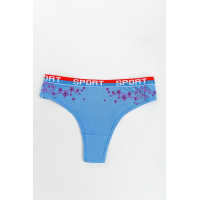 Трусы женские стринги, цвет джинс, 131R4088