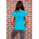 Спортивна жіноча футболка, бірюзового кольору, 117R120-1