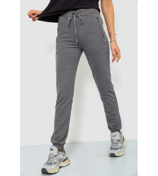 Спорт штани женские, цвет светло-серый, 244R526