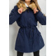 Куртка женская, цвет темно-синий, 224R19-16