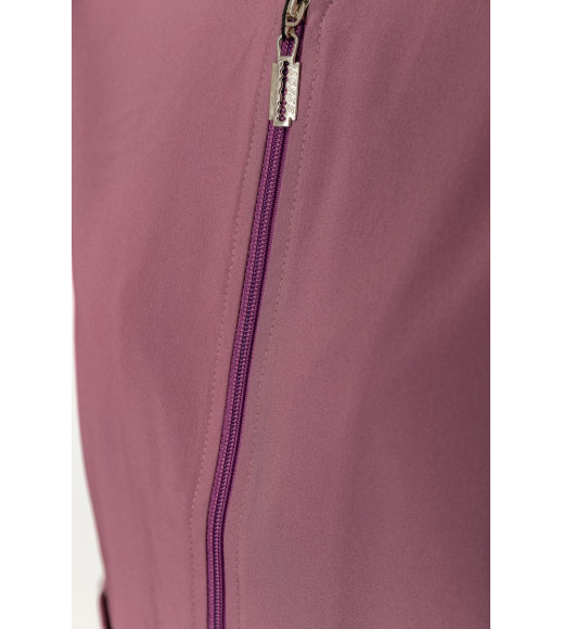 Женский бомбер с карманами, сливового цвета, 102R205-1