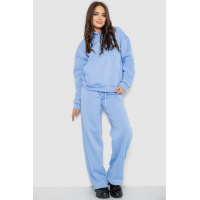 Спортивный костюм женский на флисе, цвет голубой, 241R2001-2