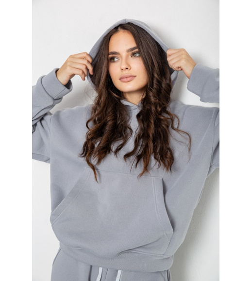 Спортивный костюм женский на флисе, цвет серый, 241R2001-2