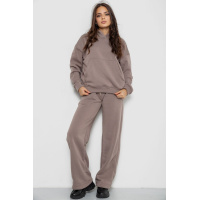 Спортивный костюм женский на флисе, цвет мокко, 241R2001-2