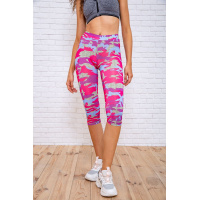 Женские велотреки, принтованные, малиново-фиолетового цвета, 172R4010 Женские велотреки, принтованные, малиново-фиолетового цвета, 172R4010