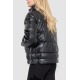 Куртка женская демисезонная экокожа, цвет черный, 243R205
