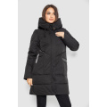 Пуховик женский удлиненный, цвет черный, 243R335