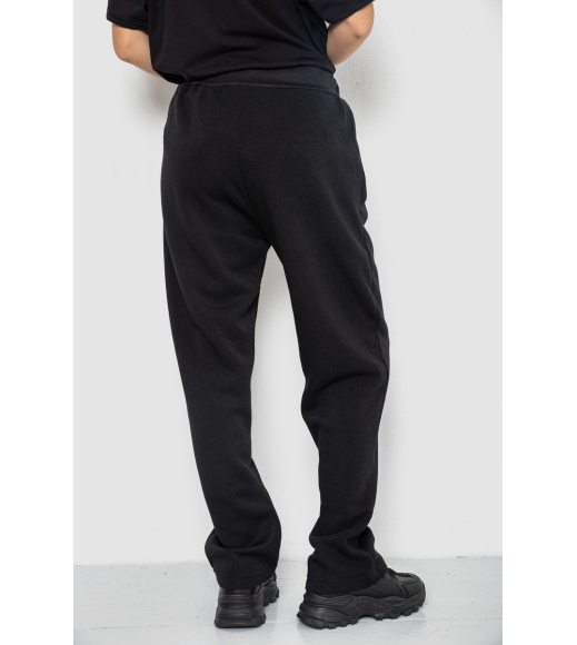 Спортивные штаны женские на флисе, цвет черный, 244R5228