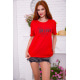 Червона жіноча футболка, вільного крою, 198R015