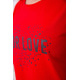 Красная женская футболка, свободного кроя, 198R015