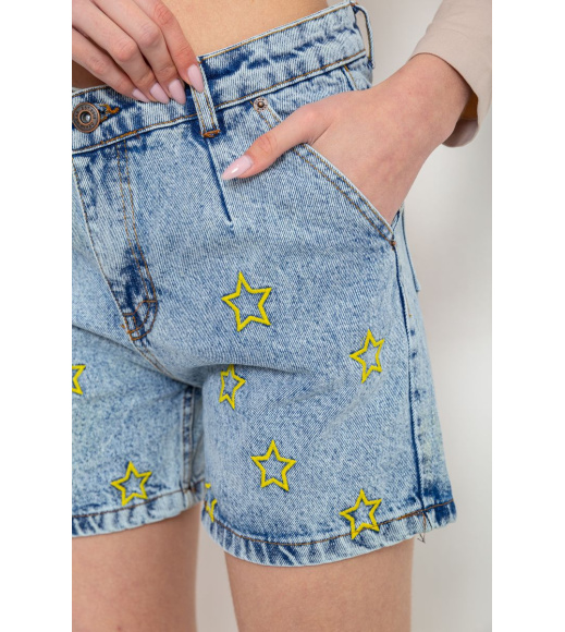 Шорты джинсовые женские, цвет голубой, 244R0504