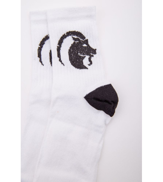 Женские белые носки, с принтом, 167R520-5