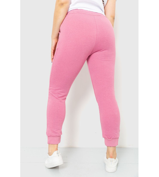 Спортивні штани жіночі демісезонні, колір рожевий, 226R027