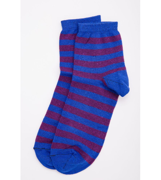 Женские носки средней высоты, синего цвета в полоску, 131R137090