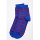 Женские носки средней высоты, синего цвета в полоску, 131R137090