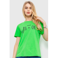 Футболка женская, цвет салатовый, 198R022