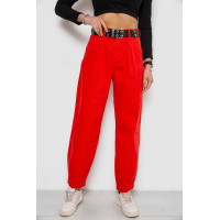 Джинсы женские баллоны, цвет красный, 250R00276