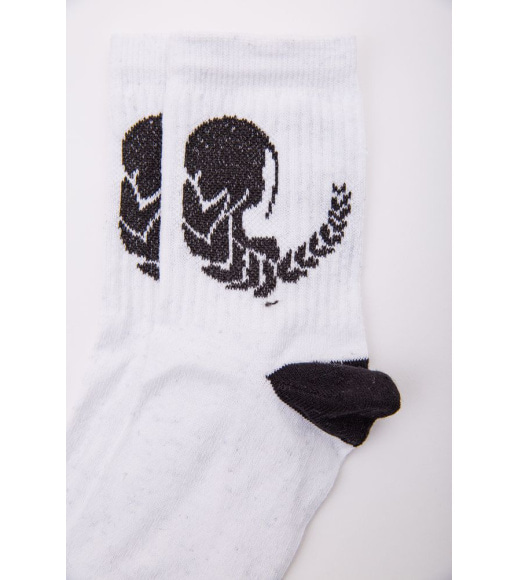 Белые женские носки, с рисунком, 167R520