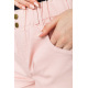 Шорты женские на резинке с манжетом, цвет пудровый, 214R638