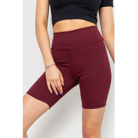 Велотреки женские в рубчик, цвет бордовый, 205R113