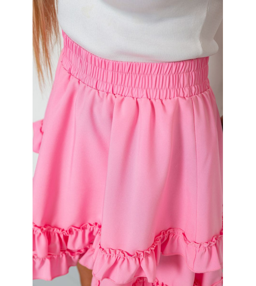 Юбка однотонная короткая, цвет розовый, 102R5254