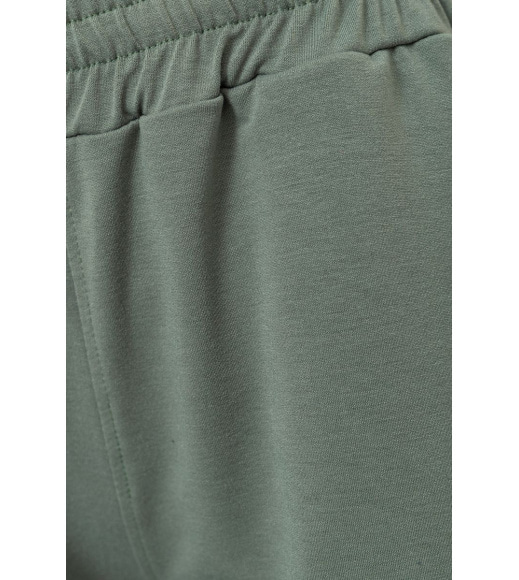 Спортивні штани жіночі двонитка, колір оливковий, 102R292