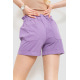 Шорты женские классические с манжетом, цвет светло-фиолетовый, 214R833