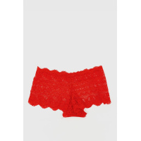 Трусы женские хипстер кружевные, цвет красный, 131R753