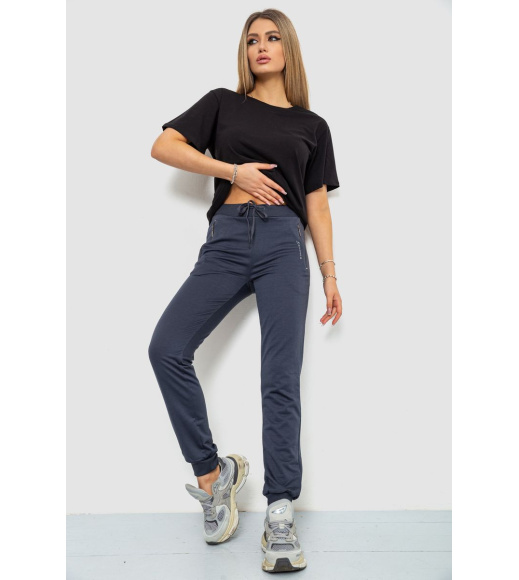 Спорт штани женские, цвет серый, 244R526