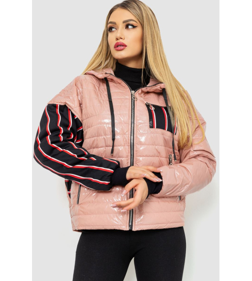 Куртка женская демисезонная, цвет пудровый, 102R5222