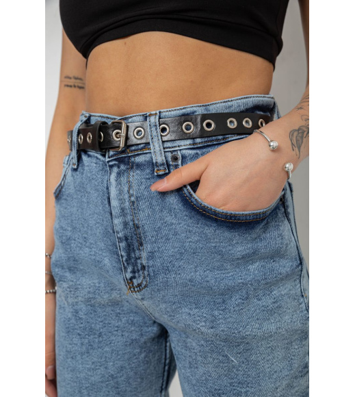 Джинсы женские MOM стрейч, цвет синий, 244R00549