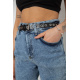 Джинсы женские MOM стрейч, цвет синий, 244R00549