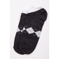 Женские короткие носки, черного цвета с ромбами, 131R137108